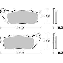 HF Street Ceramic Organic Brake Pads