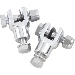 Replacement Chrome Foot Peg Clevis Mounts
