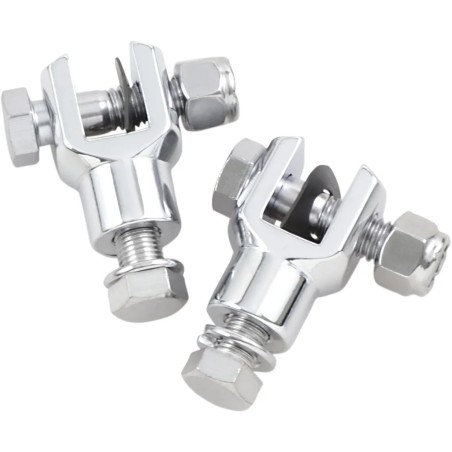 Replacement Chrome Foot Peg Clevis Mounts