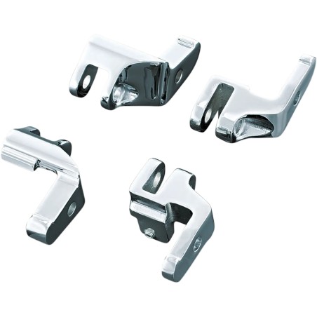 Chrome Driver Floorboard Relocation Brackets