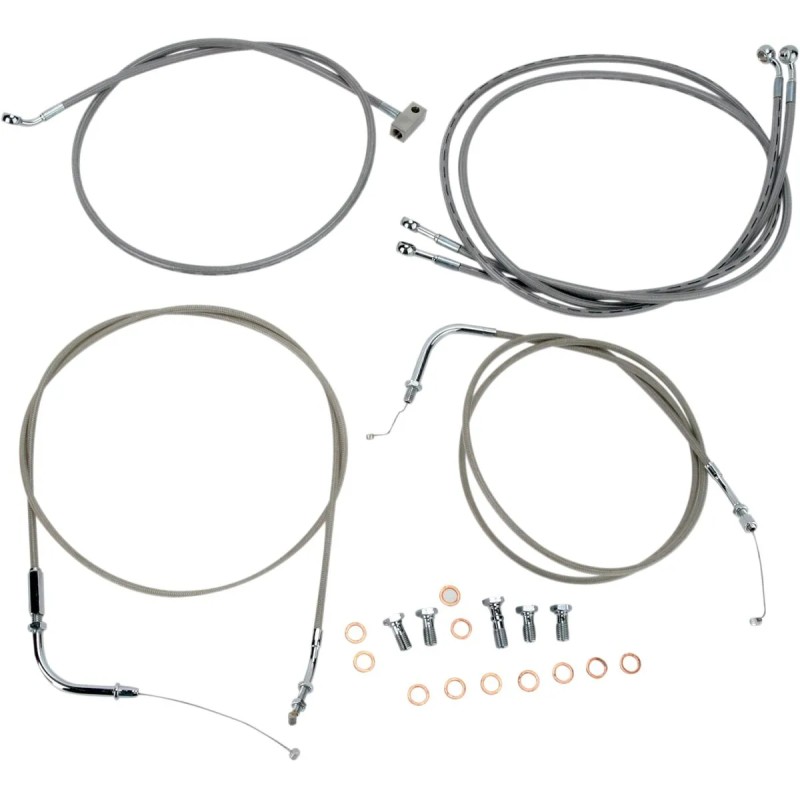 Stainless Handlebar Cable Line Kit