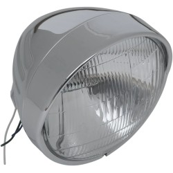 Chrome Custom Springer-Style Headlight Assemblies