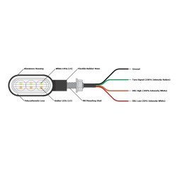 T3 Switchback M8 Led Turn Signals