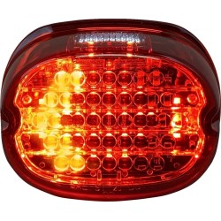 Low Profile LED Taillight with Integrated Auxiliary Turn Signals