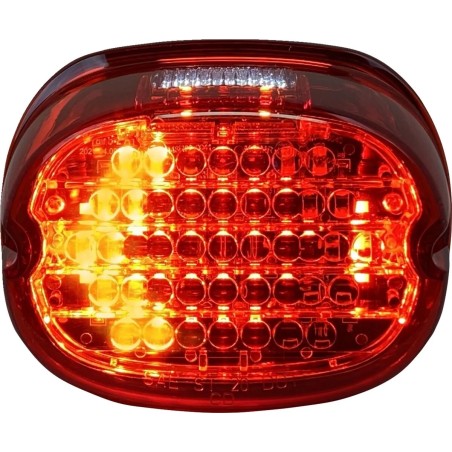 Low Profile LED Taillight with Integrated Auxiliary Turn Signals
