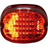 Low Profile LED Taillight with Integrated Auxiliary Turn Signals