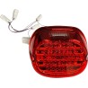 Low Profile LED Taillight with Integrated Auxiliary Turn Signals