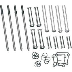 Adjustable Pushrod Cover Kit with Chrome Covers