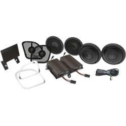 Front   Rear Speaker Kit with 600 W Amp