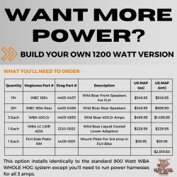 Whole Hog 900 W Six Speaker Kit