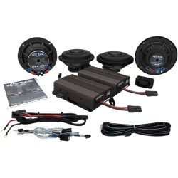 Front   Rear Speaker Kit with 600 W Amp