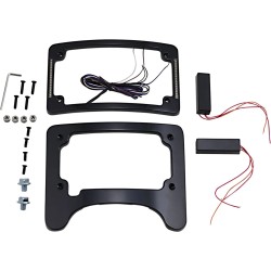 Turn Signal Eliminator with Tri Radius Illuminated Plate Frame