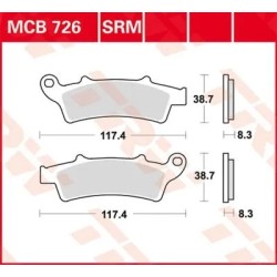 SRM Series Sindered Scooter Brake Pads