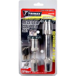 Ensemble antivol d'attelage et de récepteur premium