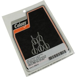 Clips en forme de bretzel pour goupilles de chape de béquille Jiffy