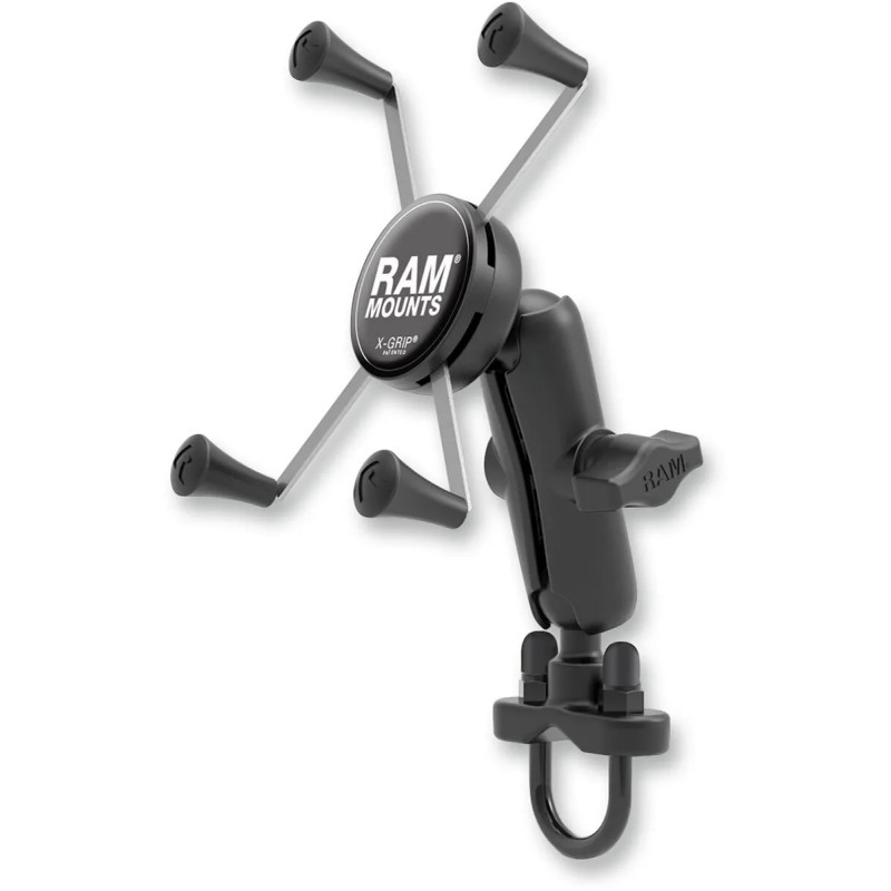 Handlebar Rail Mount with U-Bolt Base and Universal X-Grip  Cradle