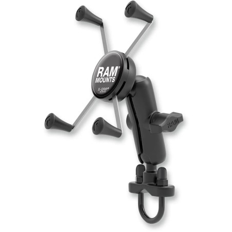 Handlebar Rail Mount with U-Bolt Base and Universal X-Grip  Cradle