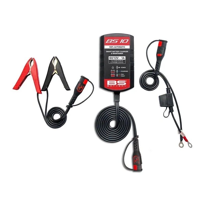 CHARGEUR DE BATTERIE BS10 6 V/12 V-1 A - Prise Royaume-Uni