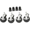 Caster Wheels for Tire Rack