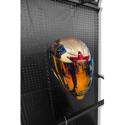 Crochet de présentoir pour casque moto