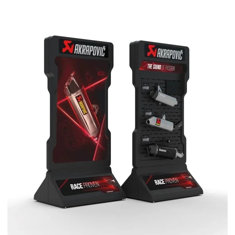 Présentoir moto vertical Akrapovic