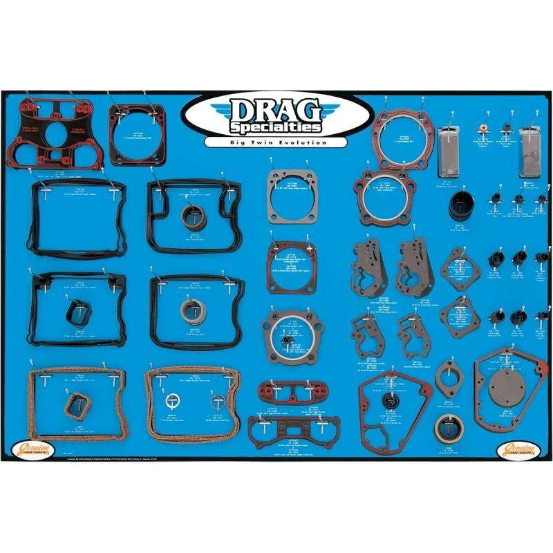 Gasket, Seal and O-Ring Display for Big Twin Motors