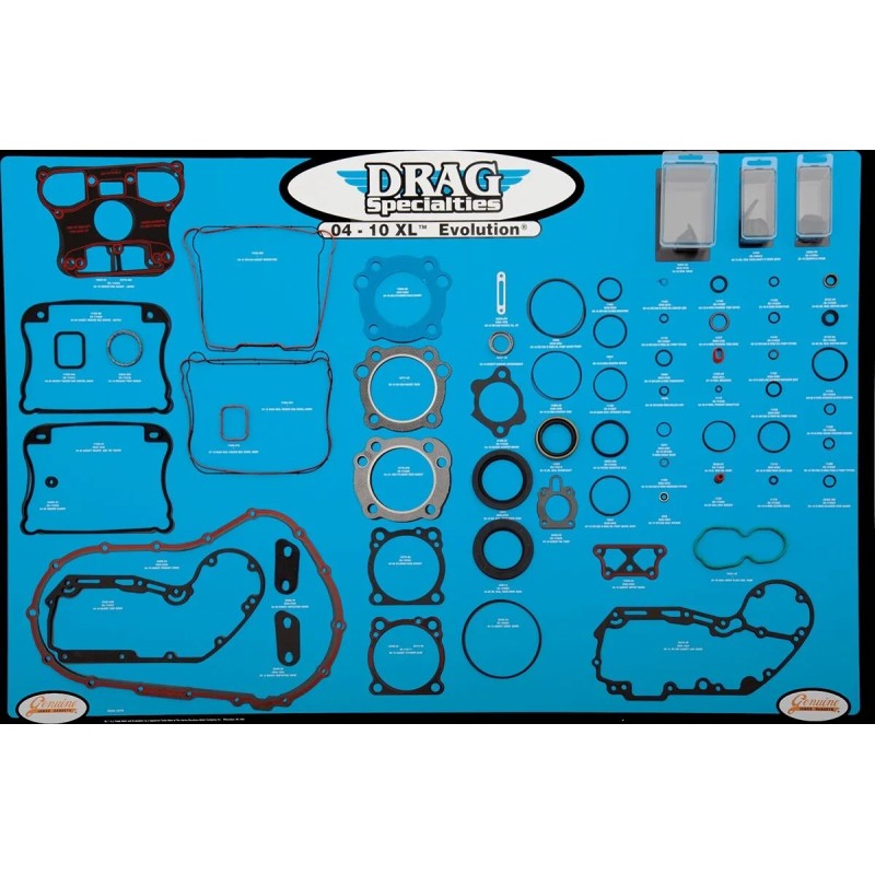 Gasket, Seal and O-Ring Display for 04-15 Xl Evolution Motors
