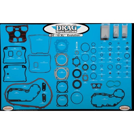 Gasket, Seal and O-Ring Display for 04-15 Xl Evolution Motors