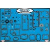 Gasket, Seal and O-Ring Display for Big Twin 5-Speed Transmissions