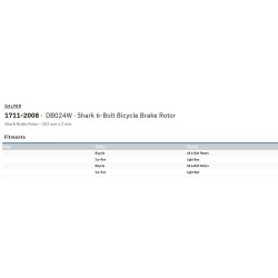 Disque de frein de vélo Shark à 6 boulons