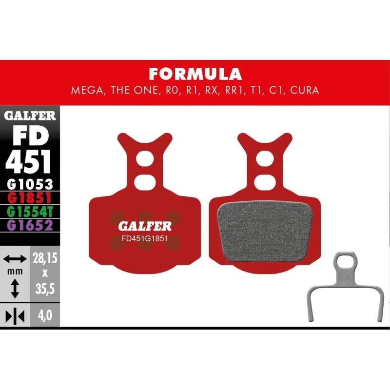 Plaquettes de frein élaborées G1851