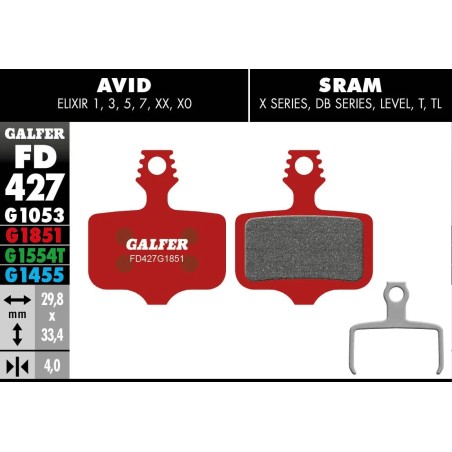 G1851 Advanced Brake Pads