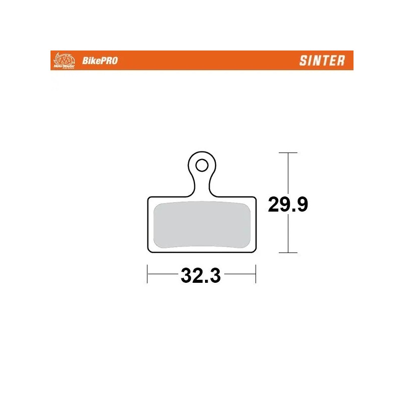 Plaquette de frein en métal fritté