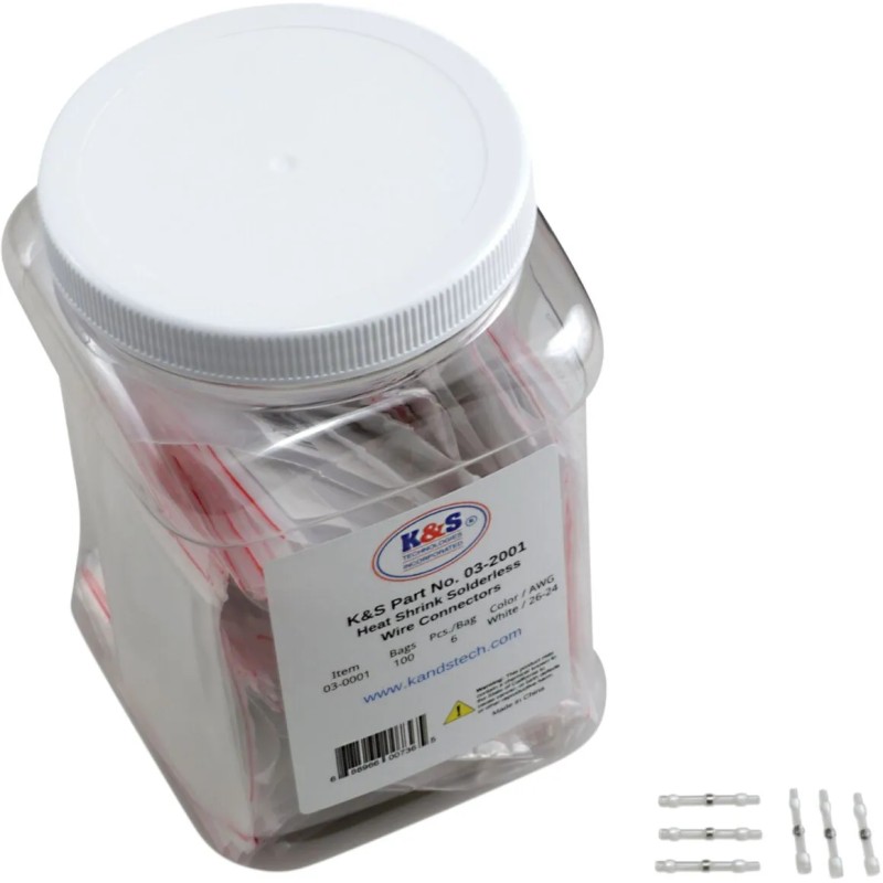 Kit/recharge de connecteurs de fils thermorétractables sans soudure
