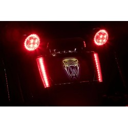 Cadre de plaque d'immatriculation éclairé LED