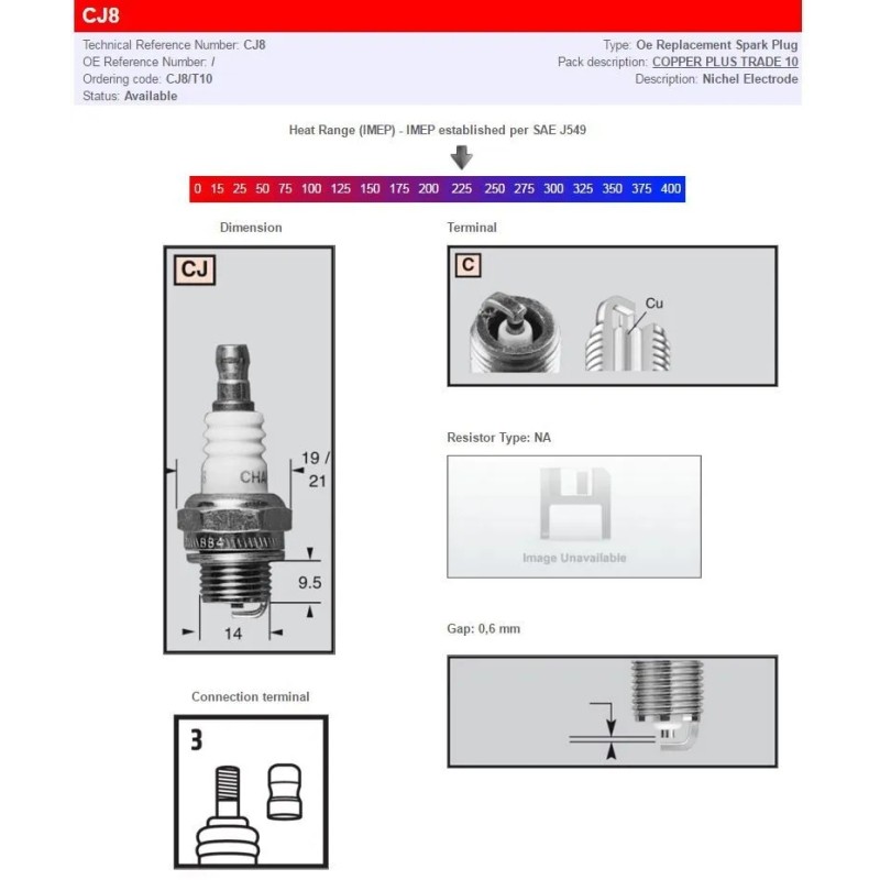 Champion Spark Plugs   Standard And Resistor Types