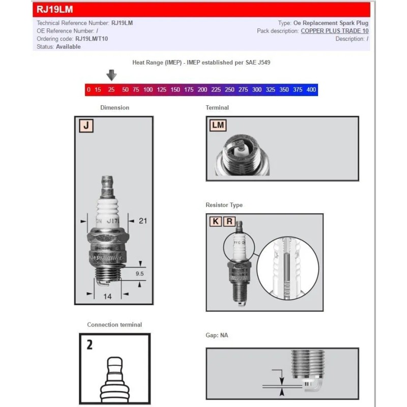 Champion Spark Plugs   Standard And Resistor Types