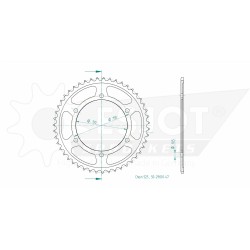 STANDARD SPROCKET REAR 525