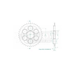 STANDARD SPROCKET REAR 525