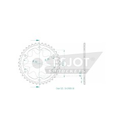 STANDARD SPROCKET REAR 525