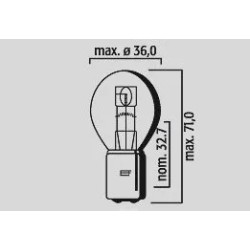 Replacement Bulb 12V 25 25W
