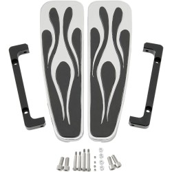 Platines repose-pieds longues FL ajustables pour pilote