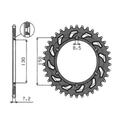 Steel Rear Sprocket