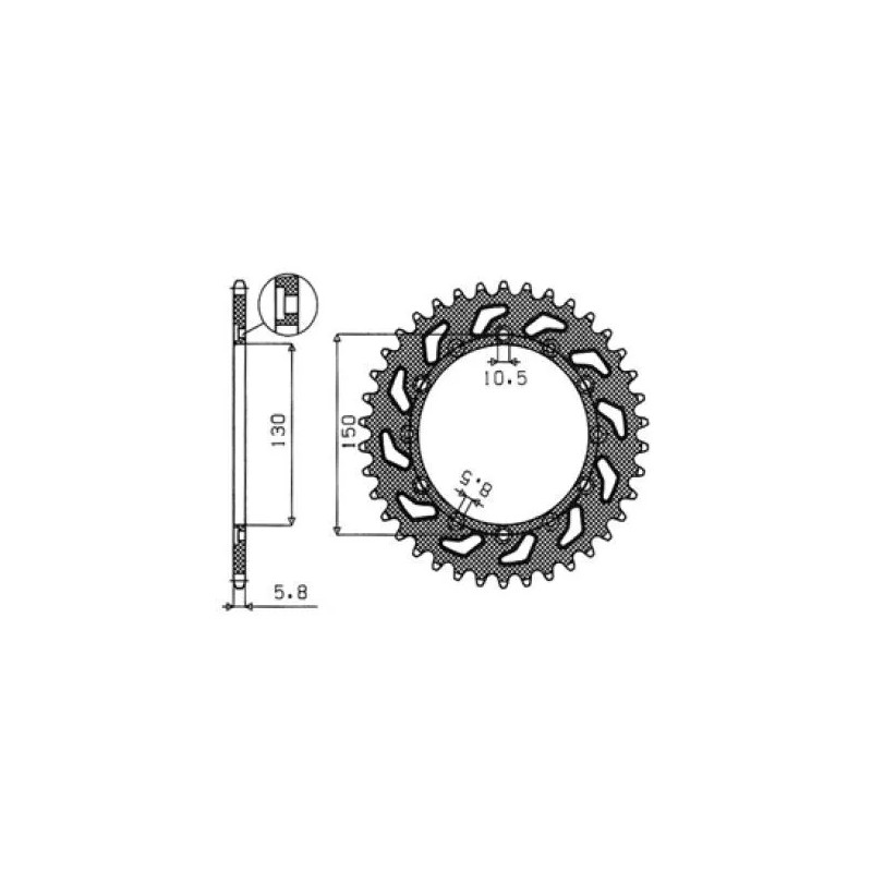 Steel Rear Sprocket