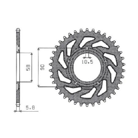 Steel Rear Sprocket