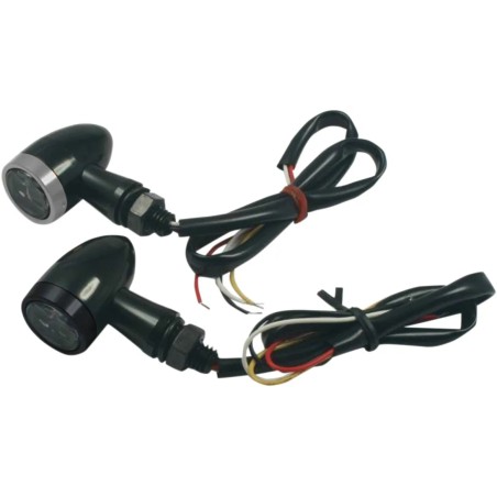 LED Bullet Turn Signal Lights with Rings