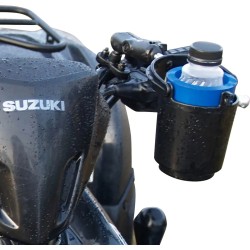 Handlebar Rail Mount with U-Bolt Base, Level Cup  Drink Holder and Koozie