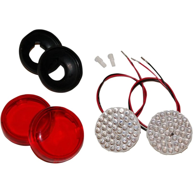 Kit d'inserts de clignotant à LED arrière rouges