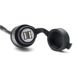 Port de charge double USB avec faisceau de câbles