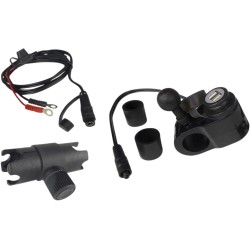 Dual USB Port Charger with 1  Ball Mount